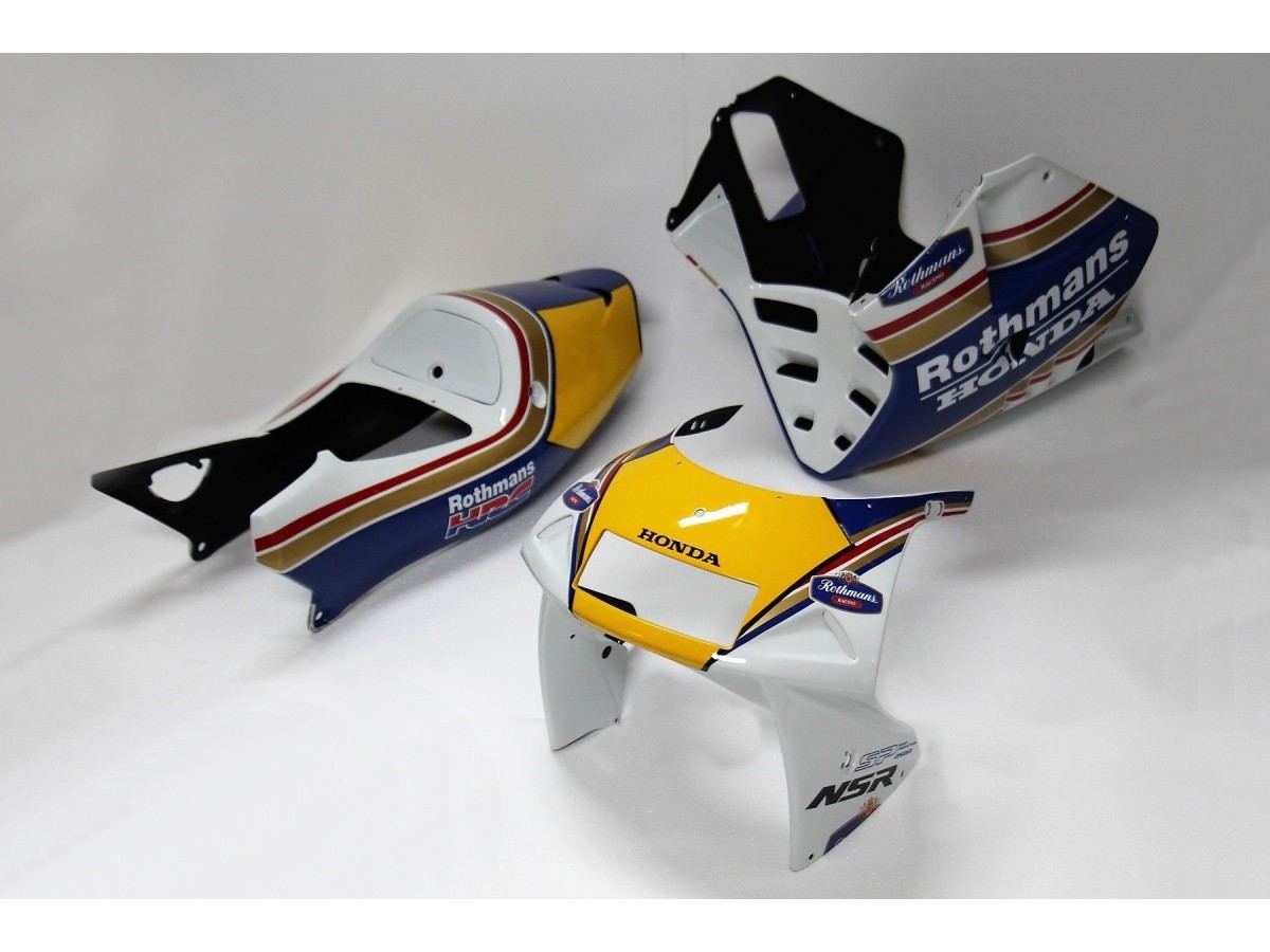 Kit, carrozzeria, grp, forma originale, verniciato rothmans Tyga Honda NSR250 hon-10970