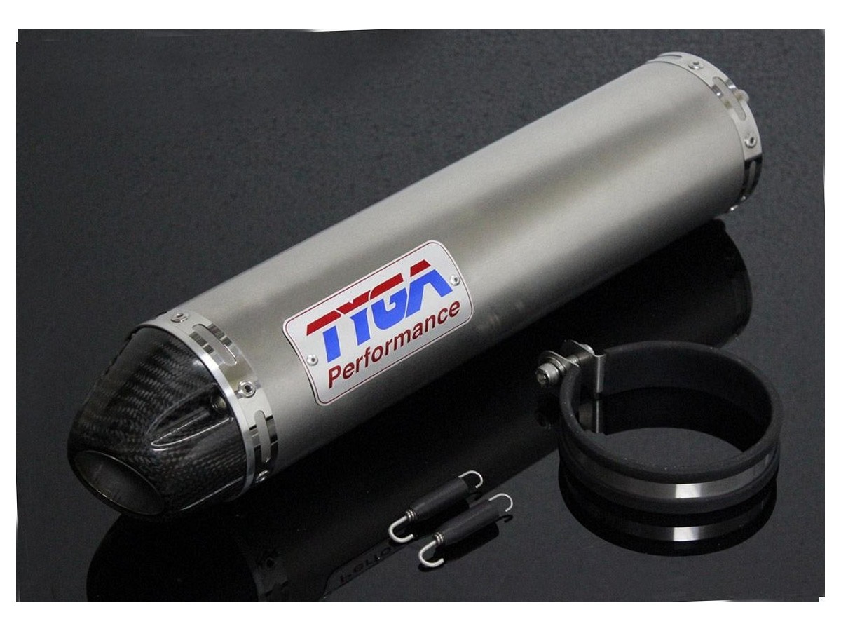 Silencer, stainlesscarbon end cap, round, slip-on, assy. Tyga Honda CBR250RR MC22