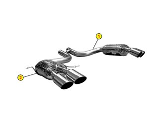 SCHALLDÄMPFER AUSPUFFKLEMMEN ANSA MA 6127 MA 6137 MASERATI GRANTURISMO 2007