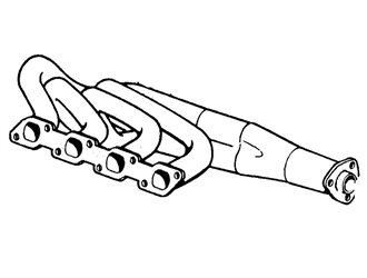 COLLETTORE DI SCARICO POSTERIORE ANSA FR 3211 FERRARI 308 GTBI GTSI 4V 1982 1985