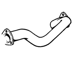 FRONT EXHAUST PIPE ANSA FR 3202 FERRARI 308 GTBI GTSI 4V 1982 1985