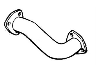 REAR EXHAUST PIPE ANSA FR 3212 FERRARI 308 GTBI GTSI 4V 1982 1985