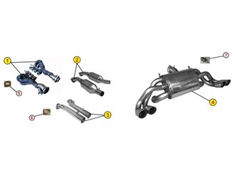 ANSA FR 4683 FERRARI 355 INJ 2,7 1994 1999 METALLISCHE AUSPUFFKATALYSATOREN