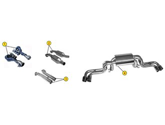 ANSA FR 4781 EXHAUST MANIFOLDS APPROVED FERRARI 360 MODENA SPIDER 1999 2005