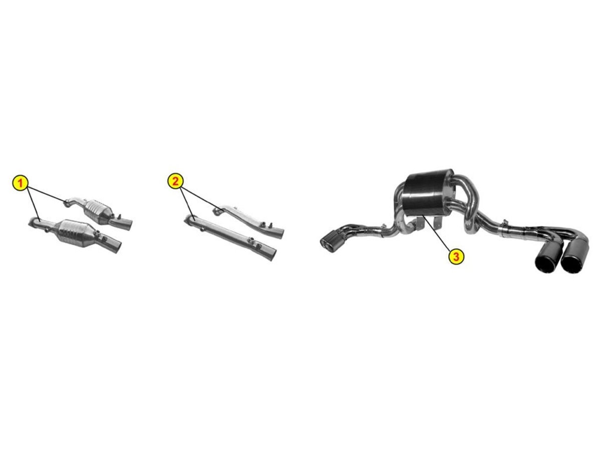 ANSA EXHAUST CATALYSTS FR 4983 FERRARI 430 BERLINETTA SPIDER 2004 2009