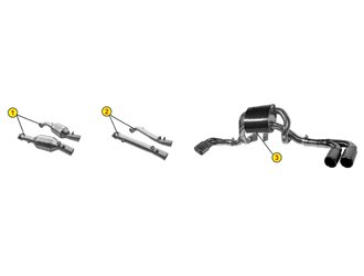 TRONCHETTI DI SCARICO ANSA FR 4984 PER FERRARI 430 BERLINETTA SPIDER 2004 2009