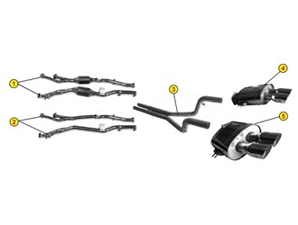 AUSPUFF-ENDSCHALLDÄMPFER ZUGELASSEN FÜR FERRARI 550 MARANELLO BARCHETTA 1996 2001