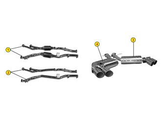 SCHALLDÄMPFER AUSPUFFKLEMMEN ANSA FR 5427 FERRARI 612 SCAGLIETTI 2004 2011