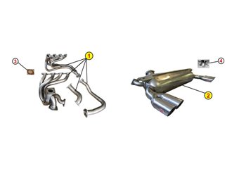 COLLETTORI DI SCARICO MANIFOLD ANSA FR 3191 FERRARI GTB GTS TURBO 1986 1989