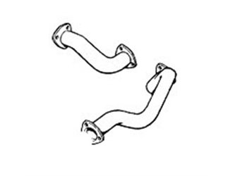 INTERMEDIATE EXHAUST PIPES ANSA FR 3202-3212 FERRARI MONDIAL 3.2 GTB GTS 85 89