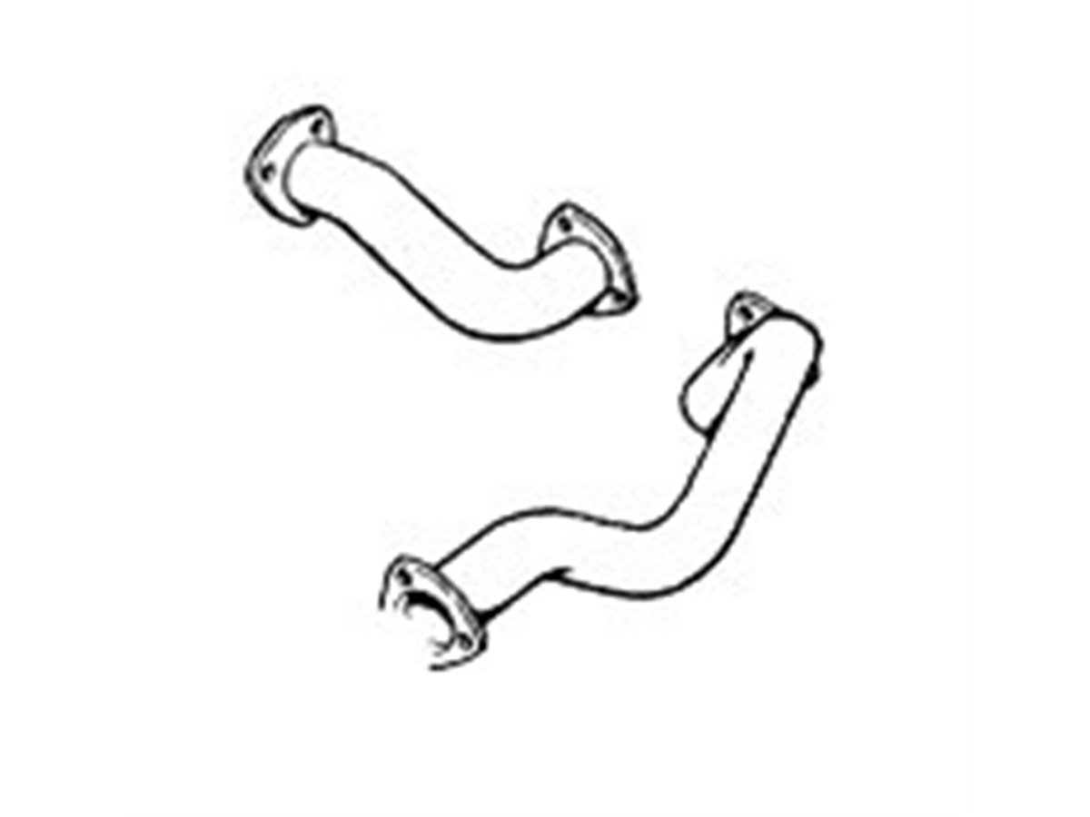 INTERMEDIATE EXHAUST PIPES ANSA FR 3202-3212 FERRARI MONDIAL 3.2 GTB GTS 85 89