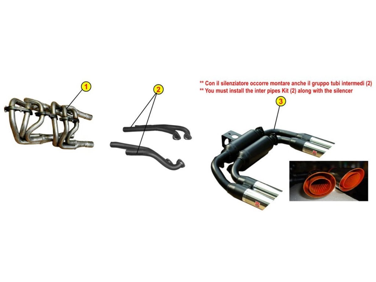 COLLETTORI DI SCARICO MANIFOLD ANSA LM 1781 LAMBORGHINI COUNTACH LP 400S 78 82