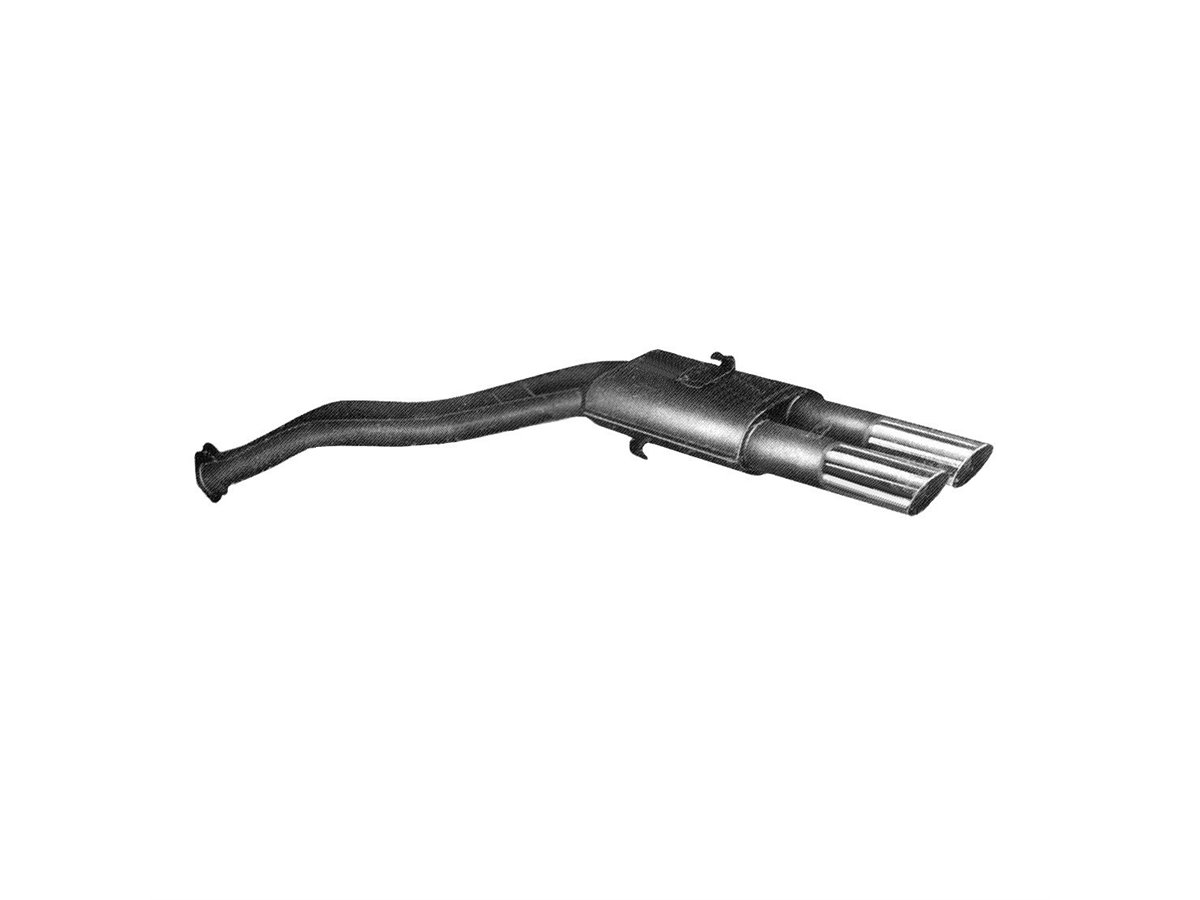 RIGHT EXHAUST TERMINAL ANSA LM 1127 LAMBORGHINI JARAMA 400 GTS 2 + 2 72 76