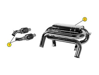 COMPLETE EXHAUST SYSTEM ANSA OEM REPLICA LAMBORGHINI MURCIELAGO 2001 2010