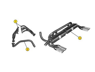 COPPIA COLLETTORI DI SCARICO  ANSA LM 1381 LAMBORGHINI URRACO P200 1974 1979