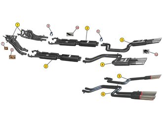 COLLETTORI DI SCARICO MANIFOLD ANSA FR 1081 FERRARI 365 GTB 4 DAYTONA 1° SERIE