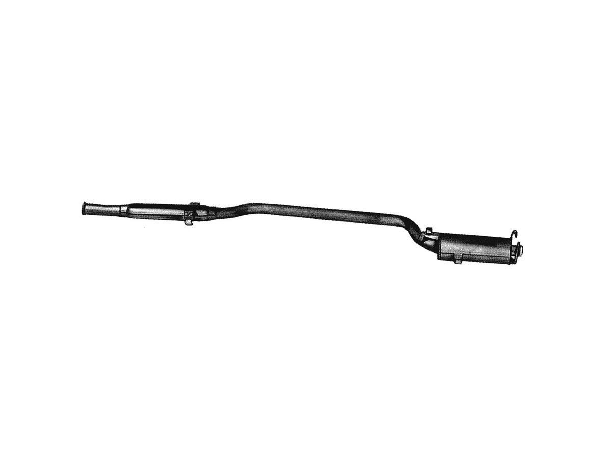 CENTRAL SILENCER EXHAUST LEFT ANSA MA 1535 MASERATI 4 DOORS 330 1979 1990