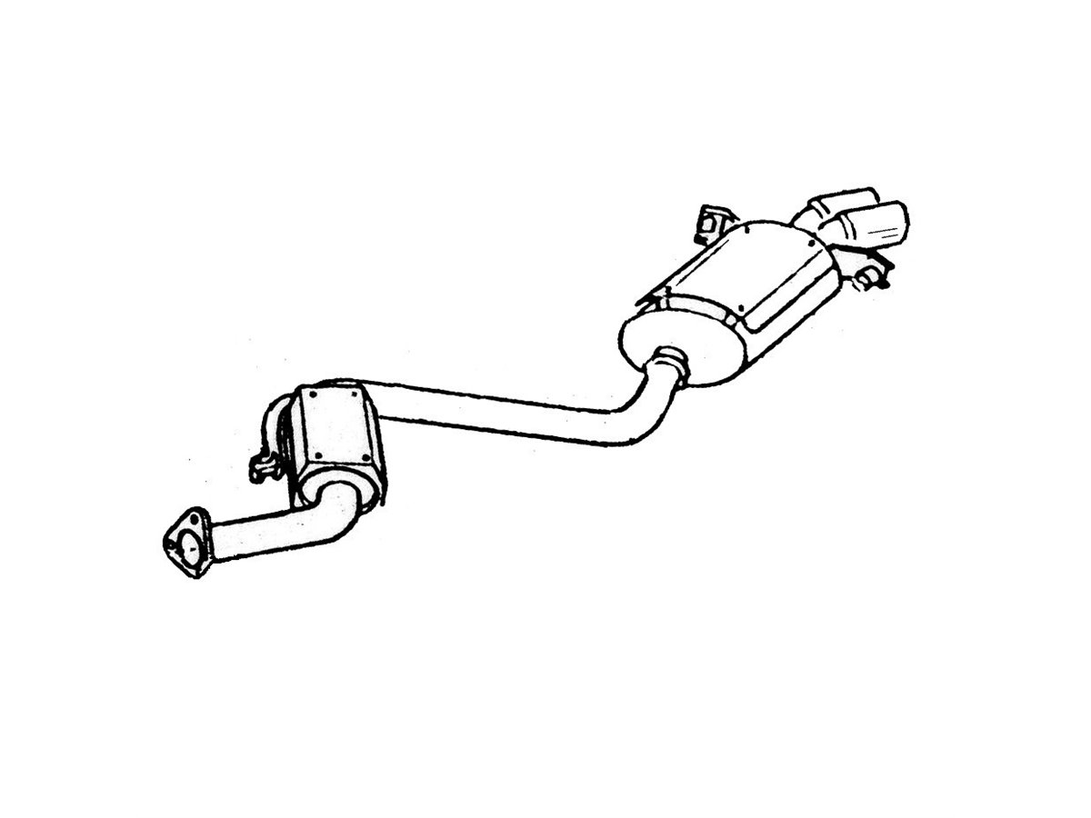 TERMINALE SCARICO SILENZIATORE DESTRO ANSA MA 4407 MASERATI SHAMAL 1989 1995