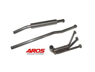 SCARICO COMPLETO COLLETTORE CENTRALE E TERMINALE PER MINI COOPER 1300 12H ACCIAIO INOX