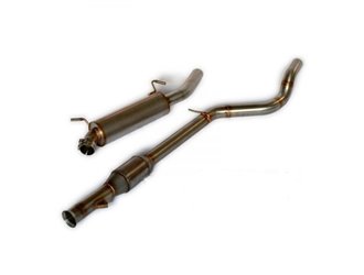 CENTRAL AND FINAL SECTION EXHAUST WITH SILENCER FOR RENAULT CLIO 3 STEEL
