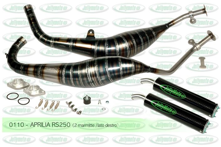 Exhausts Expansions Chambers Pipes Aprilia Rs 250 Aluminum Mufflers Jollymoto 0110