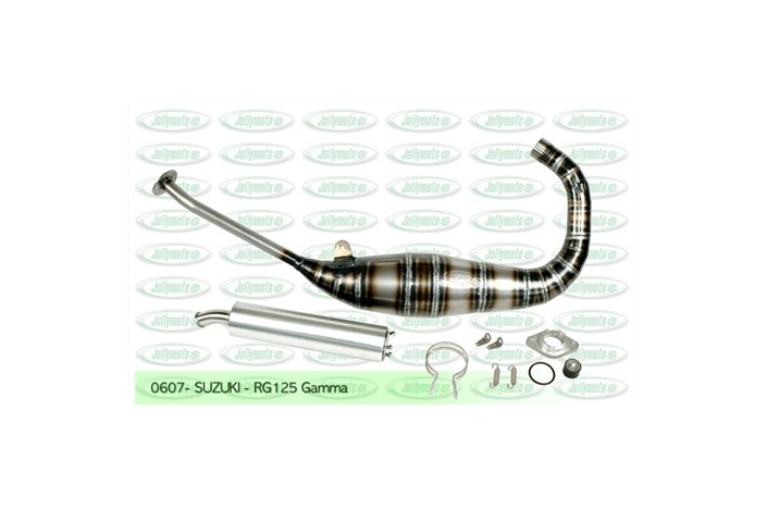 Exhaust Expansion Chamber Pipe Suzuki Rg 125 Gamma 1991 1996 Jollymoto Aluminum Silencer