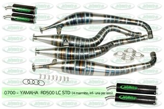 Auspuffanlage-Schalldämpfer Yamaha RD 500 Jollymoto 0700 carbon silencers