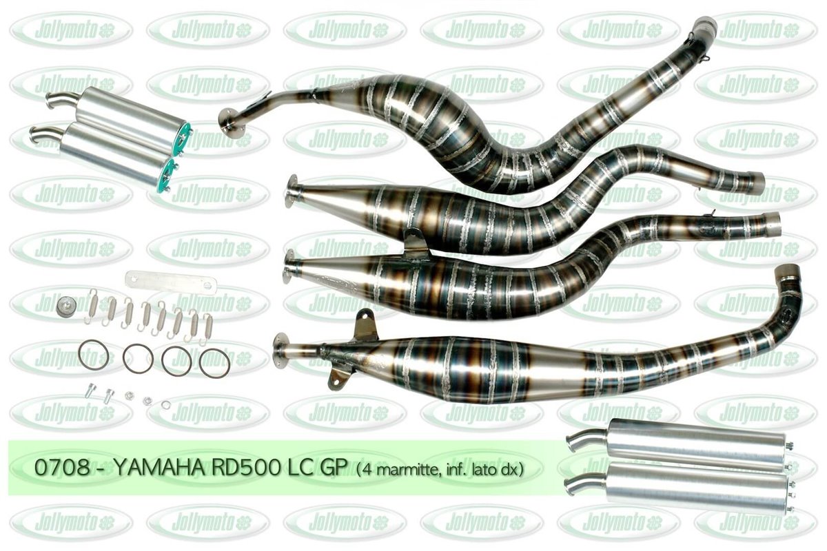 Marmitte scarichi exhaust Yamaha RD 500  Jollymoto 0708S