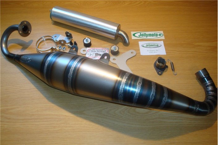 Exhaust Muffler Expansion Gilera Italjet Dragster 180 Jollymoto With Carbon Silencer