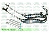 Mufflers Expansion Draine Kawasaki Kr 1s 250 1991 1992 Jollymoto avec silencieux en aluminium