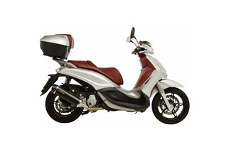 Scarico Terminale Leovince Nero 14025 Piaggio Beverly 350 Sport Touring Euro 3 2011 - 2016