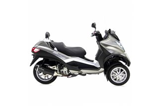 Sistema di Scarico Terminale LeoVince 14005U NERO per PIAGGIO MP3 400/LT/RST 2007 - 2012