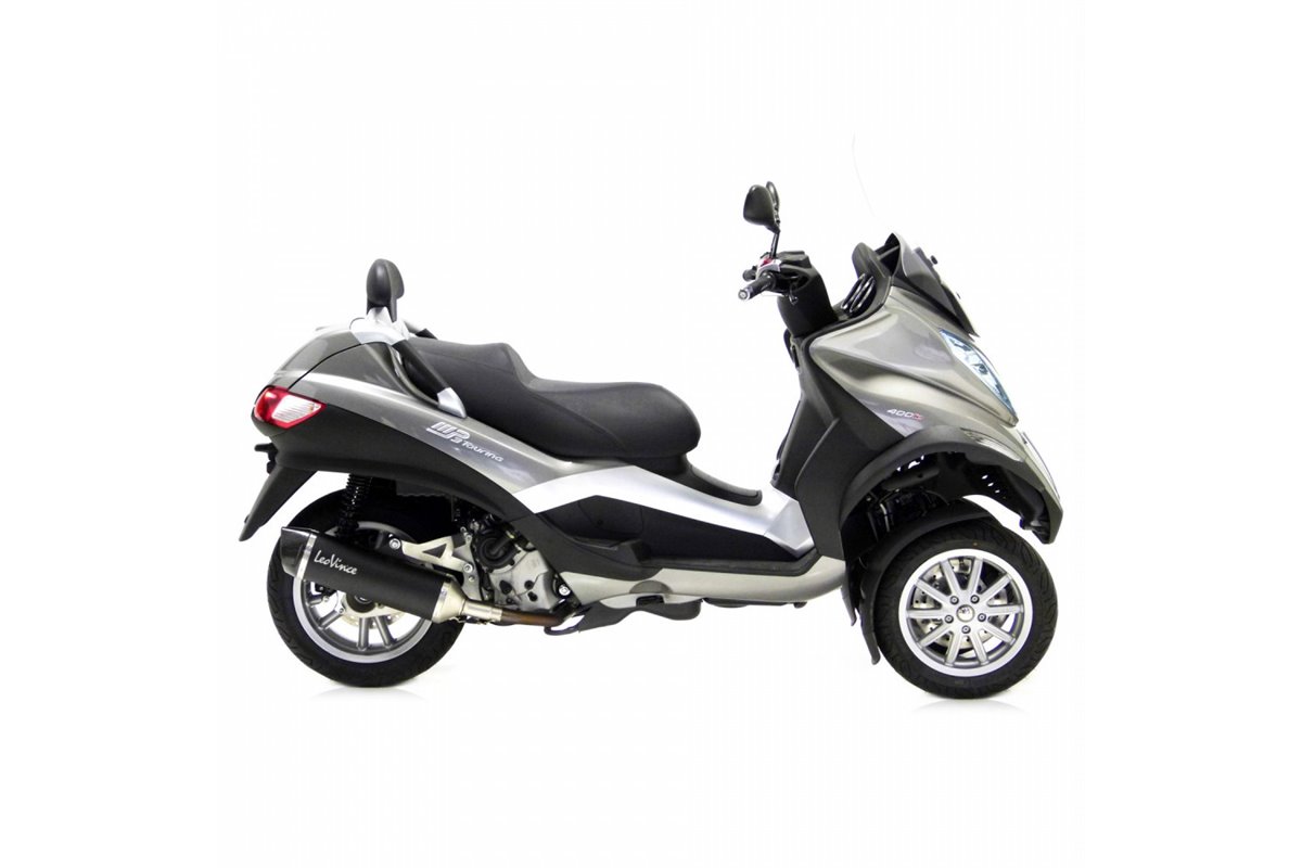 Sistema di Scarico Terminale LeoVince 14005U NERO per PIAGGIO MP3 500/BUSINESS/LT/SPORT 2011 - 2016