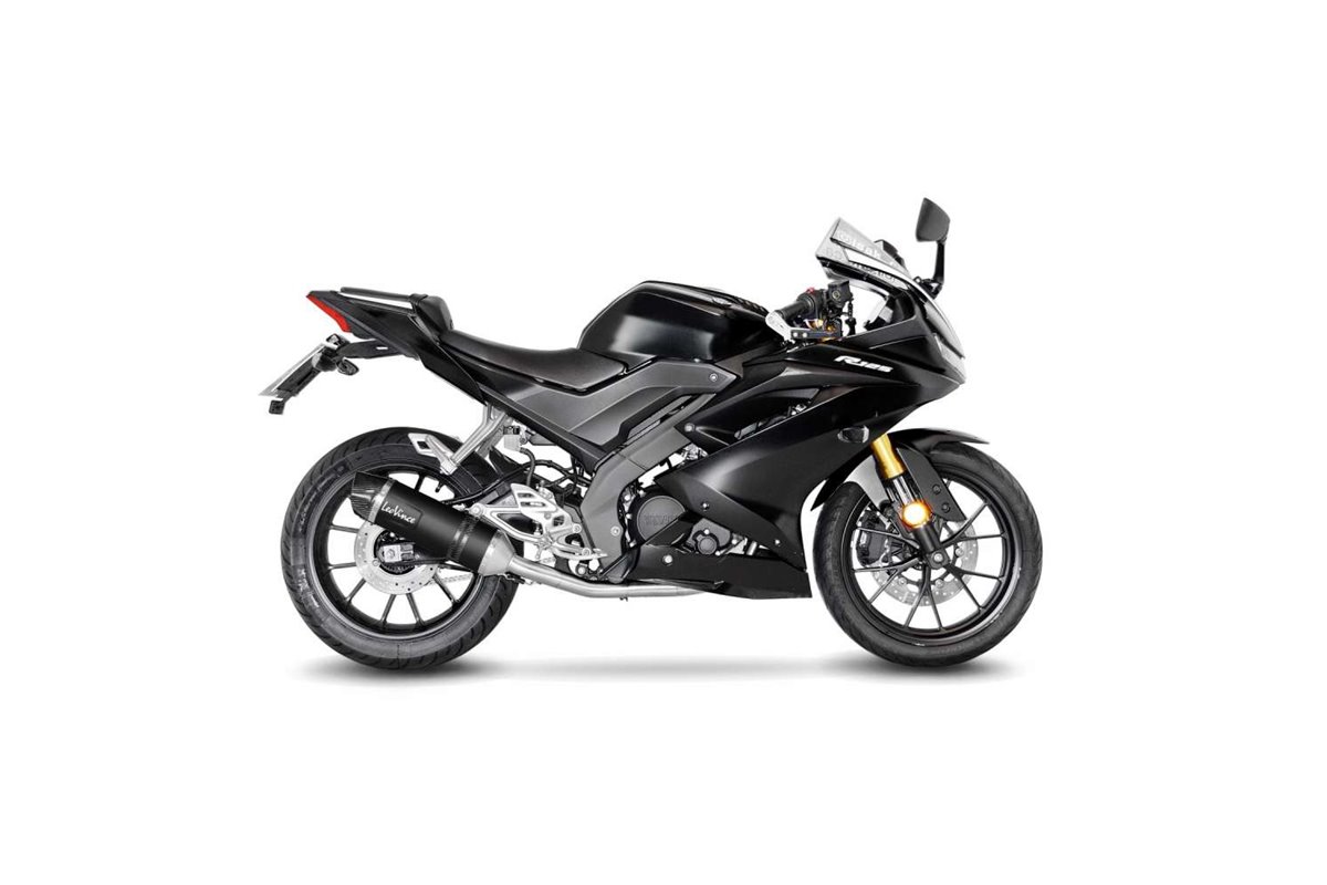 Sistema di Scarico Terminale LeoVince 14340EBU LV ONE EVO BLACK EDITION per YAMAHA YZF-R 125 2019 - 2020