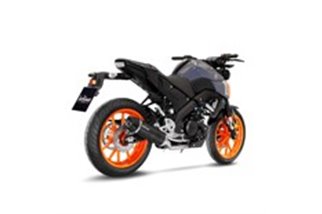 Système Complet D'Échappement Leovince Lv One Evo Carbon Fiber Yamaha Mt-125 2021 - 2023