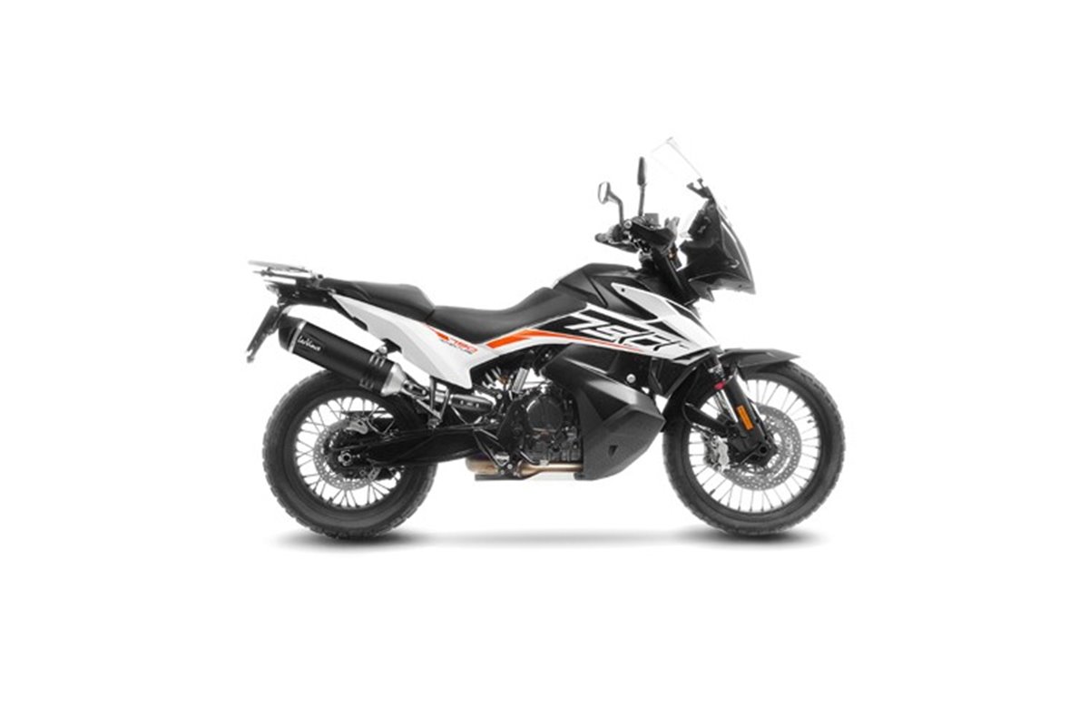 Scarico Terminale Leovince 14414EB Lv One Evo Black Edition Ktm 790 Adventurer 2019 - 2023