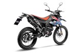 Sistema di Scarico Terminale LeoVince 14422EBU LV ONE EVO Nero APRILIA RX 125 2021 - 2023