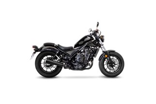 Sistema di Scarico Terminale LeoVince 15006BU CLASSIC RACER nero HONDA CMX 300 REBEL 2017 - 2022