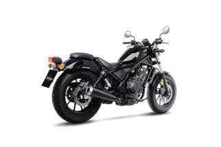 Sistema di Scarico Terminale LeoVince 15006BU CLASSIC RACER nero HONDA CMX 300 REBEL 2017 - 2022