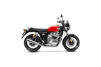 Sistema di Scarico Terminale LeoVince 15007U CLASSIC RACER per ROYAL ENFIELD CONTINENTAL GT 650 / INTERCEPTOR 650 2019 - 2023