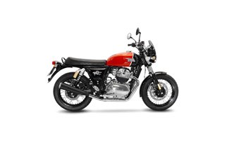 Sistema di Scarico Terminale LeoVince 15007BU CLASSIC RACER nero ROYAL ENFIELD CONTINENTAL GT 650 / INTERCEPTOR 650 2019 - 2023