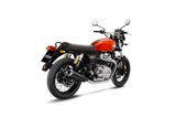 Sistema di Scarico Terminale LeoVince 15007BU CLASSIC RACER nero ROYAL ENFIELD CONTINENTAL GT 650 / INTERCEPTOR 650 2019 - 2023