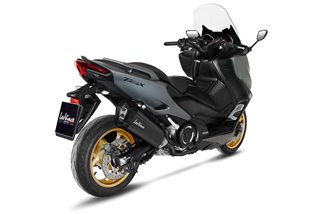 Sistema di Scarico Terminale LeoVince 15305FB LV-12 BLACK EDITION YAMAHA T-MAX 560/TECH MAX 2020 - 2023