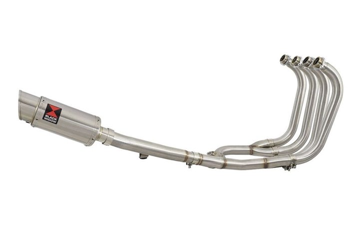 4-1 Full Exhaust System + 200mm Round Stainless Silencer SUZUKI GSX1400 Black Widow