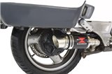 Terminali Di Scarico 200mm Round Carbon HONDA ST1100 (SC26) Pan European Black Widow