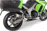 4-2 Silenziatori Rotondi In Carbonio Da 200 mm Per Sistema Di Scarico Panniers De Cat KAWASAKI Z1000 SX 2010-2019 Black Widow