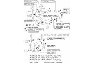 Schalldämpfer Leovince K02 Yamaha Xv Virago 1100 1989 - 1998