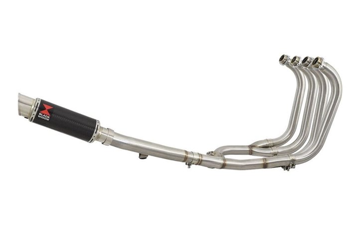 4-1 Full Exhaust System + 230mm GP Round Carbon Silencer SUZUKI GSX1400 Black Widow