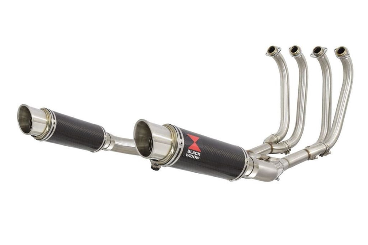 4-2 Exhaust System 230mm GP Round Carbon Silencers SUZUKI GSX1400 Black Widow