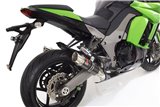 4-2 Echappements 230mm Gp Rond Carbone KAWASAKI Z1000 R 2010-2020 Black Widow